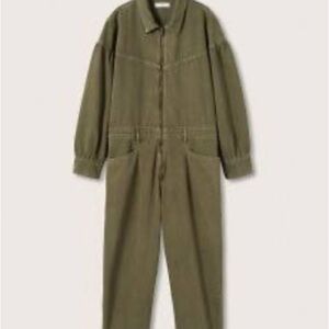 Olive Green Utility Jumpsuit